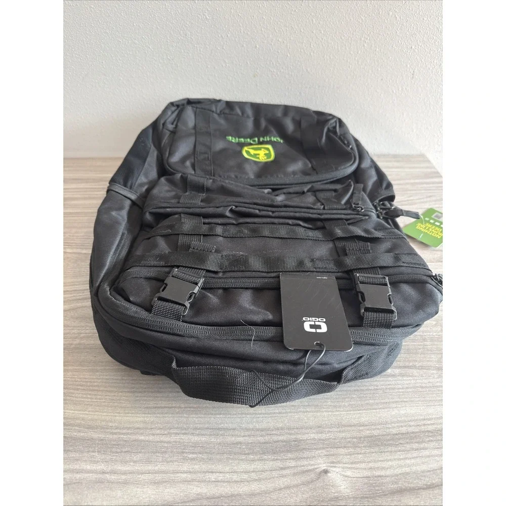 OGIO Black Backpack Book Bag Travel John Deere Embroidered NWT